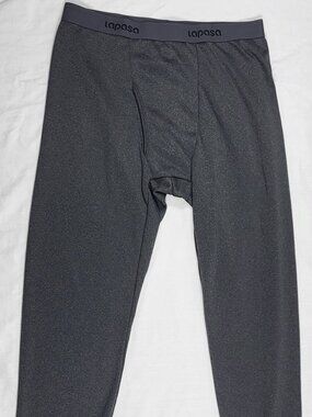 Lapasa Leggings Mens Large Gray Base Layer Outdoors Workwear Casual Comfort Warm